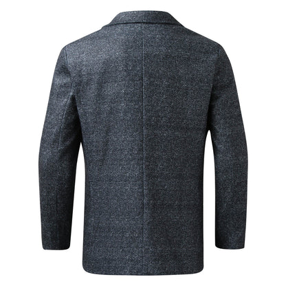 Men's Plaid Single Breasted Suit Blazer