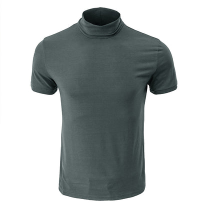 Men's European High Neck T-Shirt