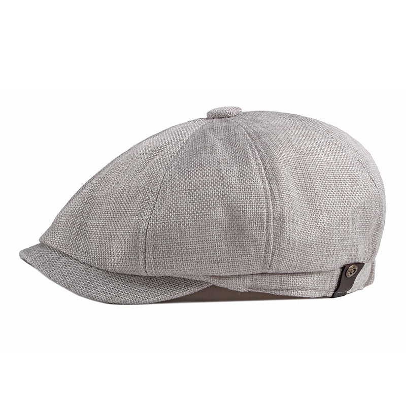 Men's Breathable Linen Golf Cap