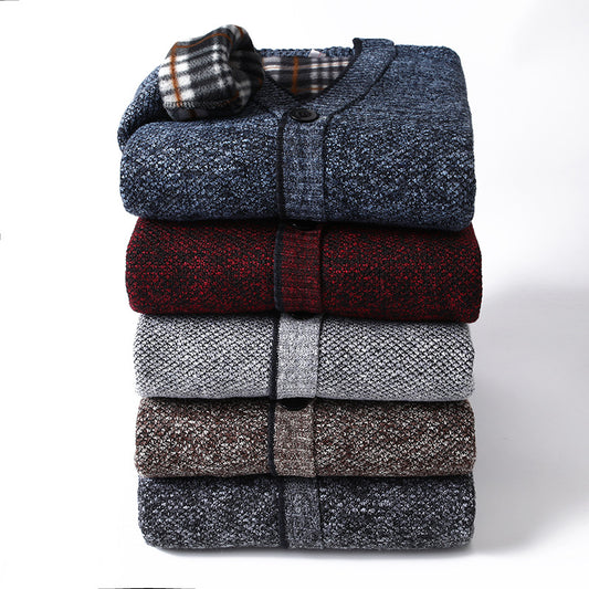 Men's Fleece Lined Cardigan