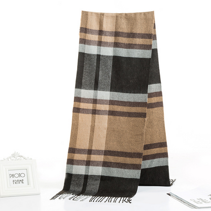 Men's Plaid Warm Scarf