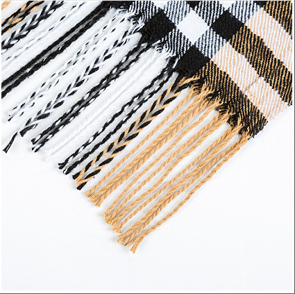 Men's Plaid Warm Scarf