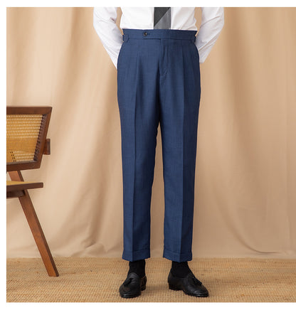 Men's High-Waisted Trousers