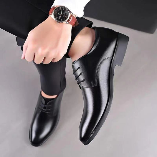 Men's Sleek Leather Dress Shoes