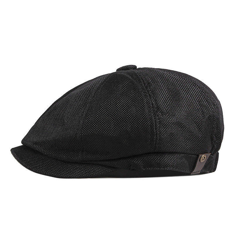 Men's Breathable Linen Golf Cap