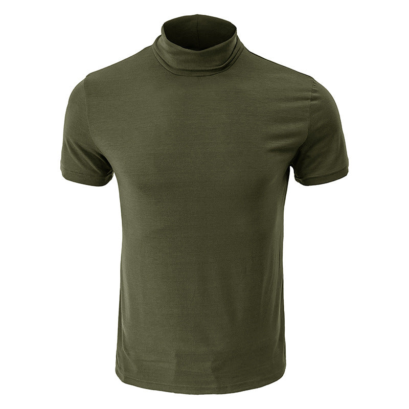 Men's European High Neck T-Shirt