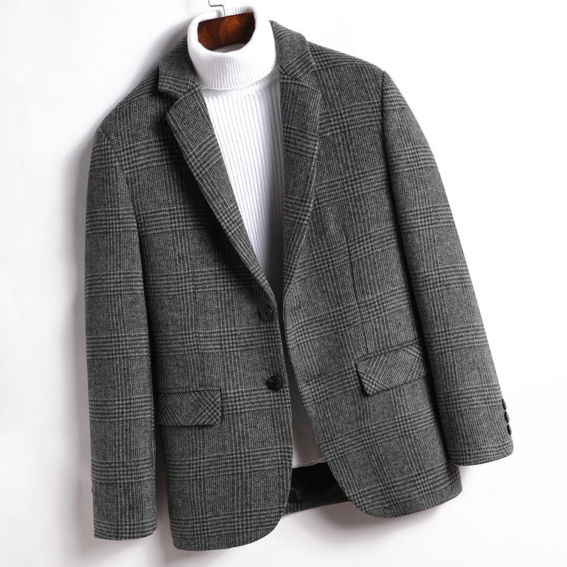 Men's Wool Patterened Suit Blazer