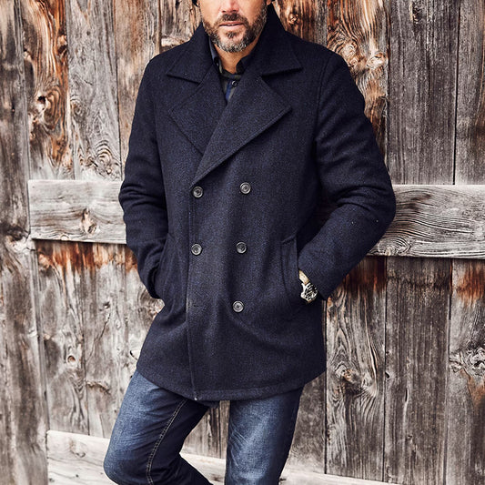 Men's Mid-Length Peacoat
