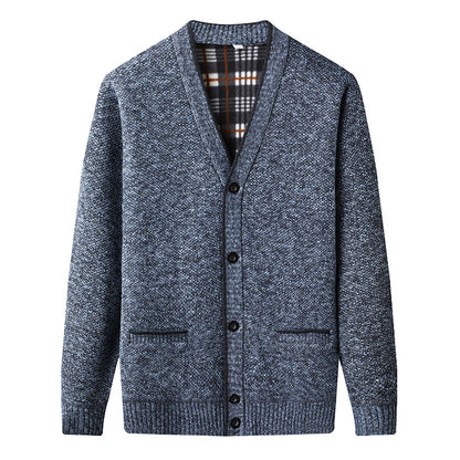 Men's Fleece Lined Cardigan