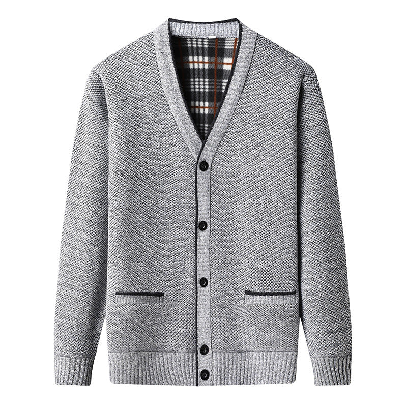 Men's Fleece Lined Cardigan