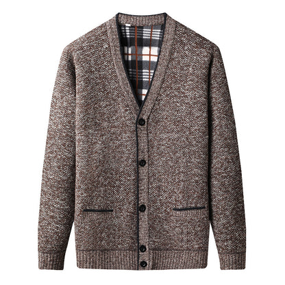 Men's Fleece Lined Cardigan
