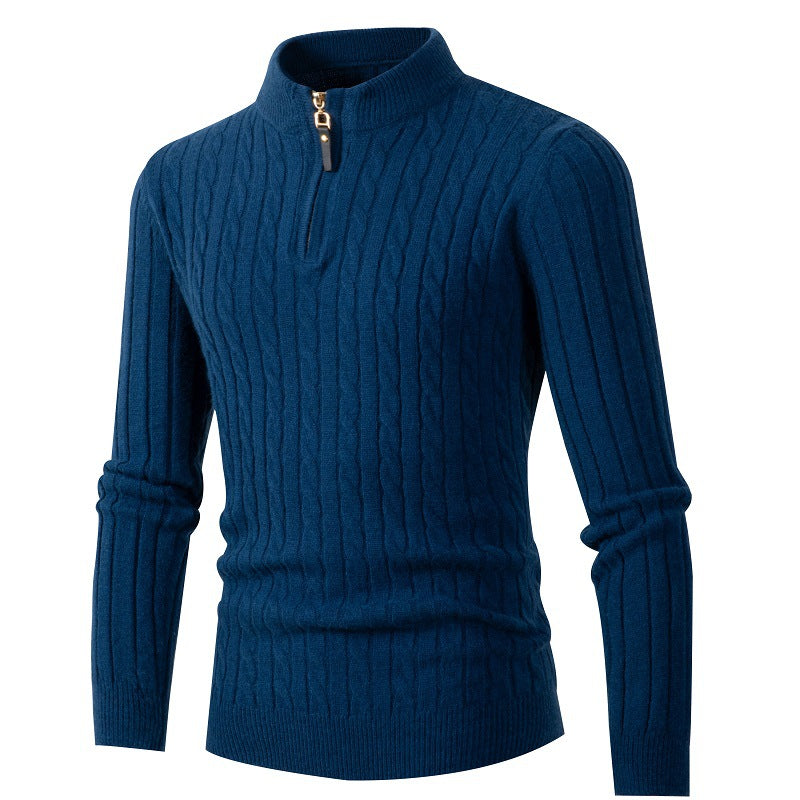 Men's Thick Twist 1/4 Zip Sweater