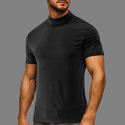 Men's European High Neck T-Shirt