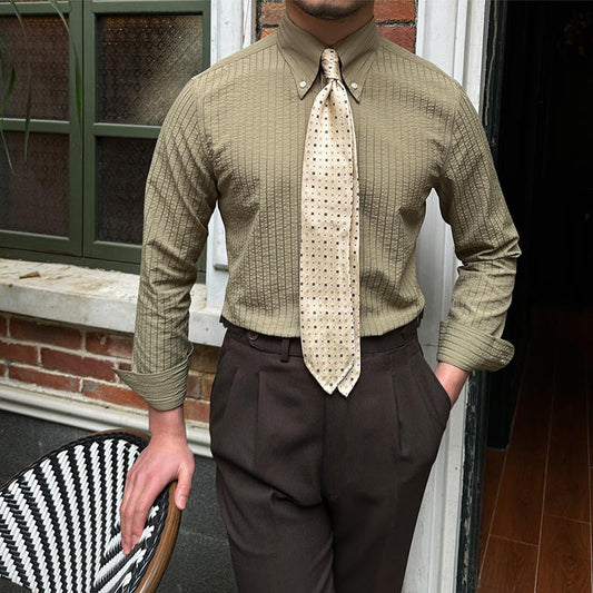 Men's Vintage Oxford Dress Shirt
