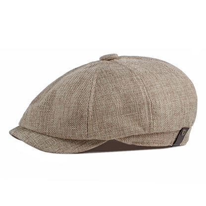 Men's Breathable Linen Golf Cap