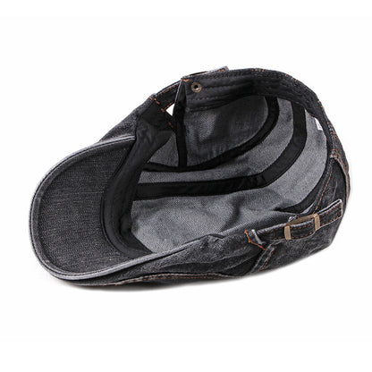 Men's Washed Denim Beret