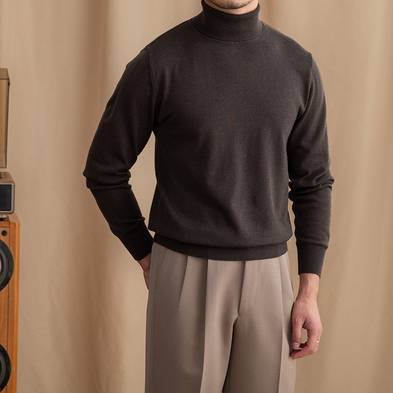 Men's Wool Turtleneck