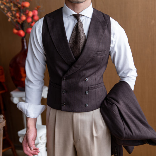 Men's Banquet Style Double Breasted Suit Vest