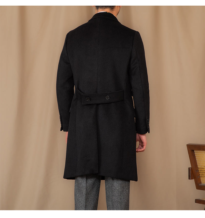 Men's Wool Double Breasted Trenchcoat