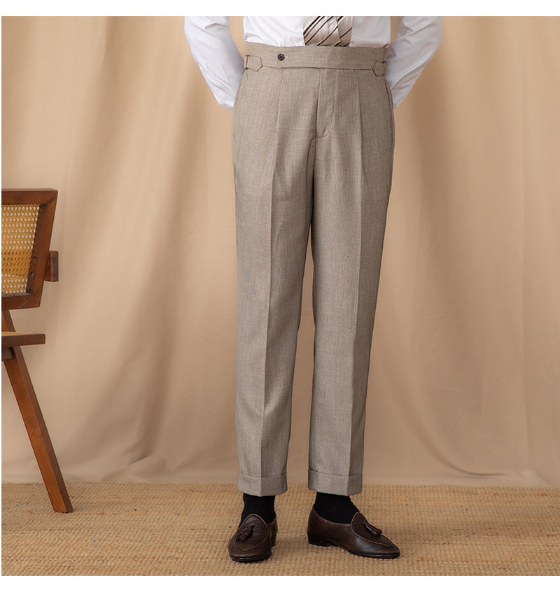 Men's High-Waisted Trousers