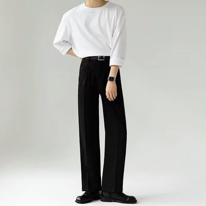 Men's Straight Loose Dress Slacks