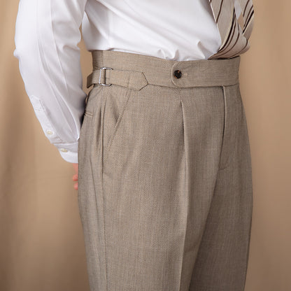 Men's High-Waisted Trousers