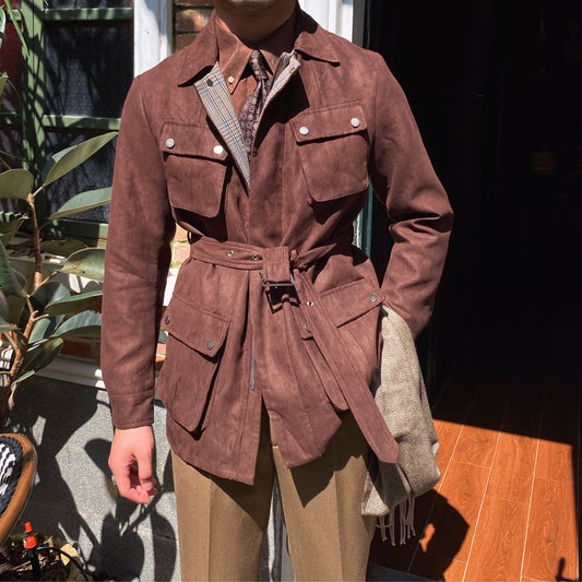 Men's Suede Safari Jacket